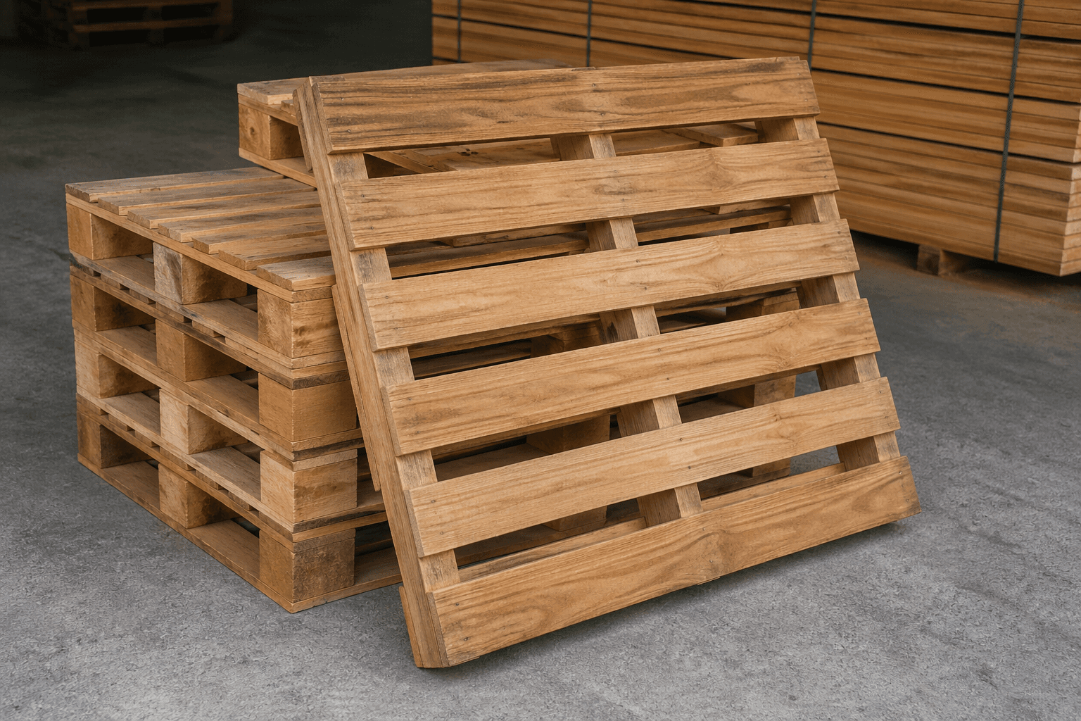 Custom teak pallets for industrial and export operations